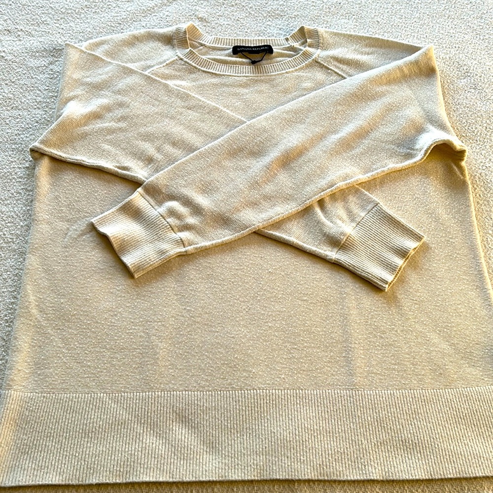 Cotton blend crewneck sweater